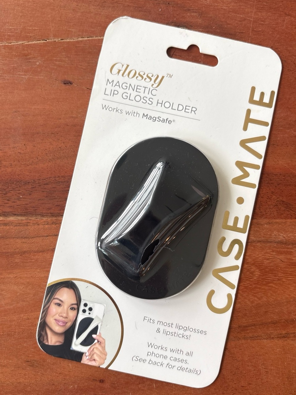 Case-Mate Glossy MagSafe Lip Gloss & Lipstick Holder - Black